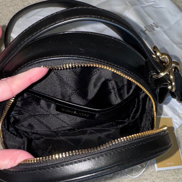 Michael Kors Black Circular Crossbody Bag - Picture 4 of 10